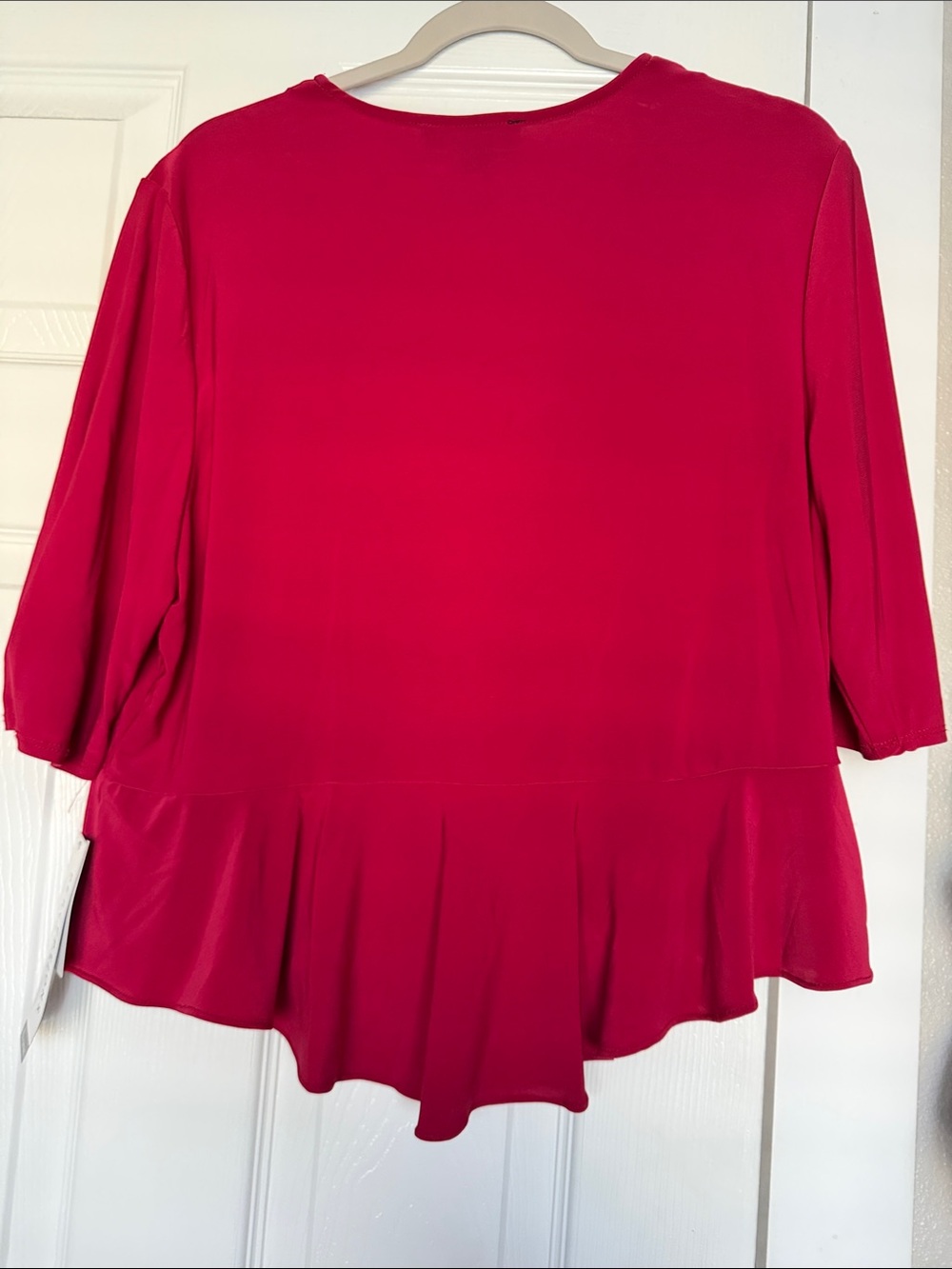 NWT Perceptions Fuchsia Tie-Front V-Neck Cardigan - Picture 2 of 2